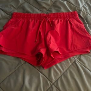 Zyia red velocity shorts